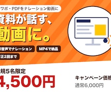 スライドをAI音声のナレーション動画にします イメージ1