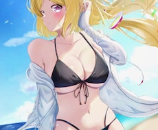 夏限定！！(6-8月)水着美少女イラスト描きます VTuber立ち絵・１枚絵・観賞用・グッズなどなんでもOK！