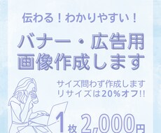 どんなサイズでもOK!!シンプルなバナーを作ります イメージ1