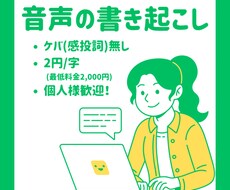 音声をテキストに書き起こします イメージ1