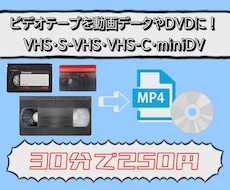 ビデオテープを動画データやDVDにします イメージ1