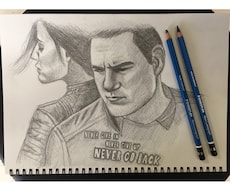プレゼントなどにリアルな人物像描きます イメージ1
