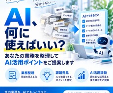 AIで効率化できる業務を整理してご提案します イメージ1
