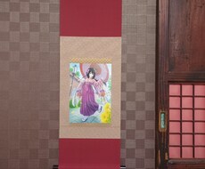 デジタルイラストから【掛軸】を制作します イメージ1