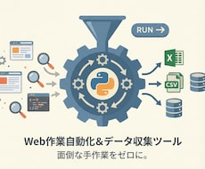 データ収集・更新など、Web上の作業を自動化します 毎日の面倒な作業を、クリック一つで実行できる自動化ツールへ