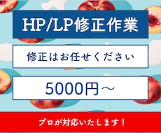 ホームページの修正・カスタマイズします 画像の軽量化、スマホ対応、レイアウトの修正いたします！