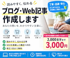 読みやすく伝わるWeb記事を丁寧に作成します イメージ1