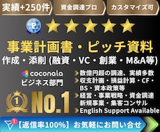 VC・融資|事業計画書・ピッチ資料作成・添削します 数億円超の資金調達・実績多数 | 経営11年のプロがサポート