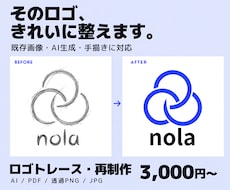 既存・AI・手描きロゴをトレース・再制作します イメージ1