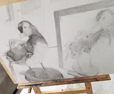 丁寧にデッサンのアドバイス致します 絵の基本を学び上手く形告ぐりや立体感を出したい方へ