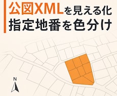 法務省の公図XMLを見やすく図化します イメージ1