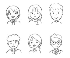 似顔絵でSNS用アイコン作ります イメージ1