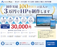 実績100件以上の法人が3万円でHPを制作します イメージ1