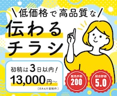 安くて高品質なチラシやポスターを作成します チラシ、パンフレット、ポスター、メニュー表など