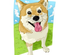 シンプルタッチでペットのイラスト描きます イメージ1