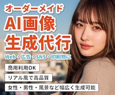 オーダーメイドでAI画像を生成します 商用利用OK|リアルな人物や風景などのAI画像を制作