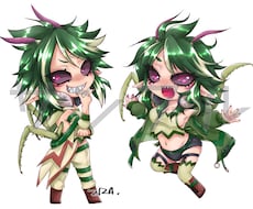 男女問わずデフォルメキャラクターを描きます