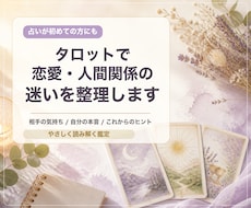 恋愛・人間関係の不安をタロットで整理します イメージ1