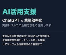 生成AI活用・業務効率化をご支援しますます イメージ1