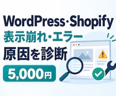 WordPress・Shopifyを診断します イメージ1