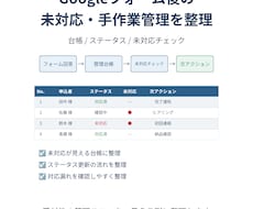 Googleフォーム後の未対応管理を整理します イメージ1