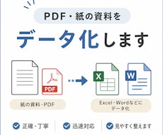 紙やPDFをデータ化します イメージ1