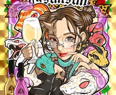 大好評‼️ビックリマン風似顔絵作成致します 【ギャル雑誌egg、Nutsのノベルティにもなってます！】