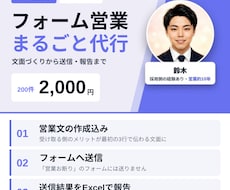1件10円｜フォーム営業を文面から代行します 現役営業が文面から作成。送信結果レポート付き