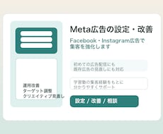 Meta広告の設定・改善します Facebook・Instagram広告で集客を強化します
