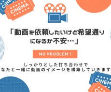 しっかり打ち合わせて動画編集します どんな動画になるか不安な方へ！