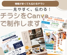 見やすく伝わるチラシをCanvaで制作します イメージ1