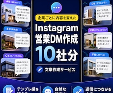 企業にInstgram営業DMを作成します イメージ1