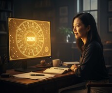 2026年の運勢を惑星データで一言で言い当てます 今年の転機・運勢をホロスコープ付きPDF鑑定書でお届け