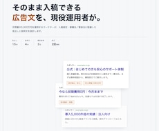 現役運用者がリスティング広告文を作成します イメージ1