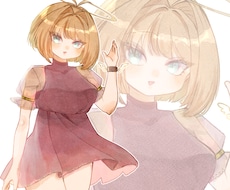 可愛いグッズ用イラスト描きます キラキラしたグッズ向きのイラストを制作します！