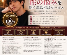 性の悩みや相談を聞きます イメージ1