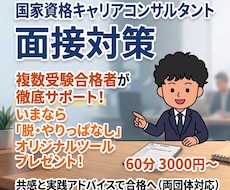 キャリアコンサルタント面接練習のお手伝いします 「脱・やりっぱなし」充実コンテンツで振り返りもバッチリ！