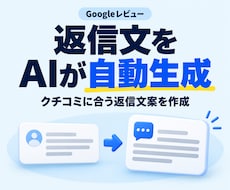 Googleレビュー返信文をAIが自動生成します スプレッドシートにAIが毎日クチコミ返信を作成します