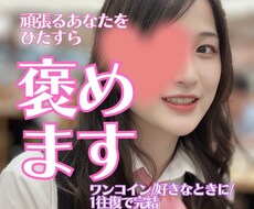 批判・アドバイスなし！あなたをひたすら褒めます イメージ1