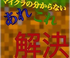 マイクラの分からないことなどアドバイスします イメージ1