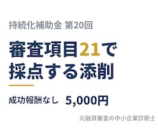 第20回｜持続化補助金計画書を審査項目で添削します 第20回対応｜21項目で採点｜成功報酬なし