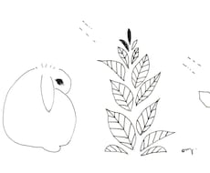 シンプルでかわいい線画を描きます 線画は、ご覧になる方に、静かにシンプルに「心」をお伝えします