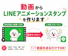動画からLINEアニメーションスタンプを作ります イメージ1