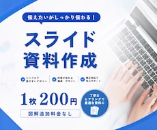 見やすいスライド資料作成します シンプルでやさしく伝わる資料に整えます