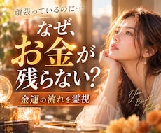 金運の停滞・お金の流れと今後を霊視します 電話占い｜なぜお金が残らない？金運の流れと今できる事を視ます