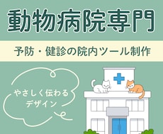 動物病院｜パンフレット・ポスター・資料作ります イメージ1