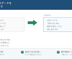 複数のシートのデータを1枚に集計します イメージ1