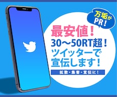 30~50RT超!最安値!ツイッターで宣伝します 拡散・集客・宣伝に!万垢がPR!