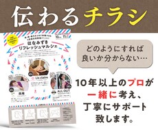 心に響く高品質なチラシパンフレットをデザインします 見た目だけではなく、目的をしっかり意識した広告物を制作します