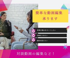 動画の簡単なカット・編集やります イメージ1
